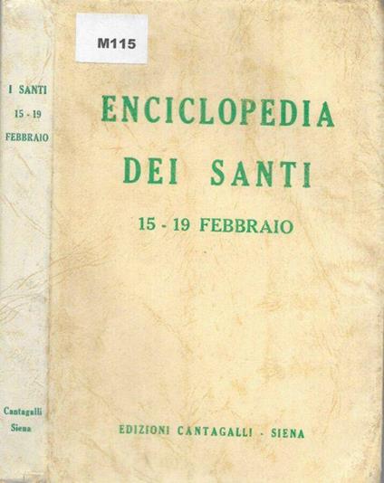 Enciclopedia dei Santi 15-19 febbraio - copertina