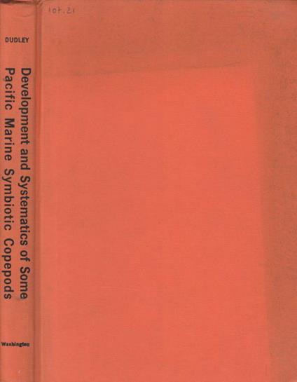Development and systematics of some Pacific Marine symbiotic copepods - copertina