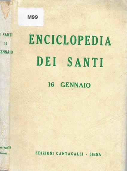 Enciclopedia dei Santi 16 gennaio - copertina