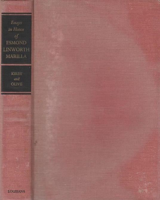 Essays in honor of Esmond Linworth Marilla - copertina