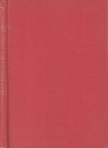 Elsevier's lexicon of international and national units - copertina