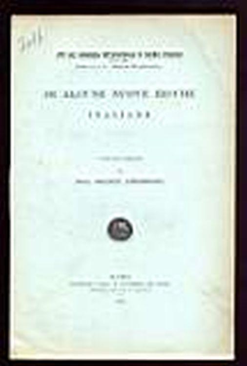 Di alcune nuove zecche italiane - Solone Ambrosoli - copertina