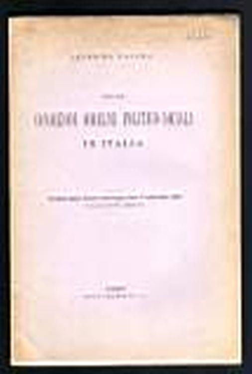 Delle condizioni odierne politico-sociali in Italia - Severino Casara - copertina