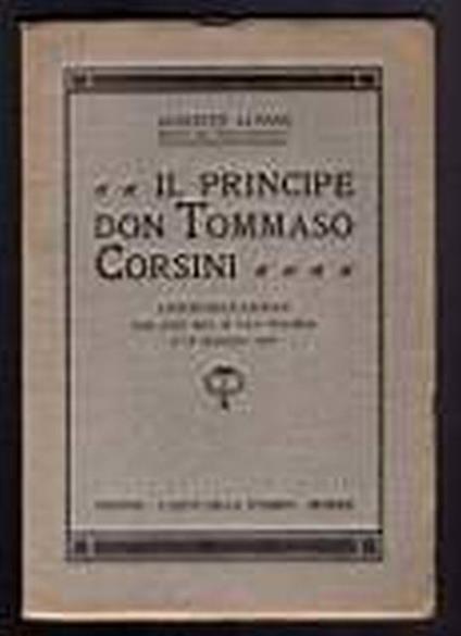 Il Principe Don Tommaso Corsini - Augusto Alfani - copertina