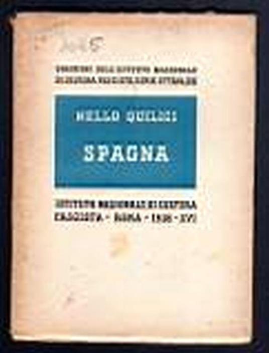 Spagna - Nello Quilici - copertina