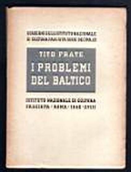 I problemi del Baltico - Tito Frate - copertina