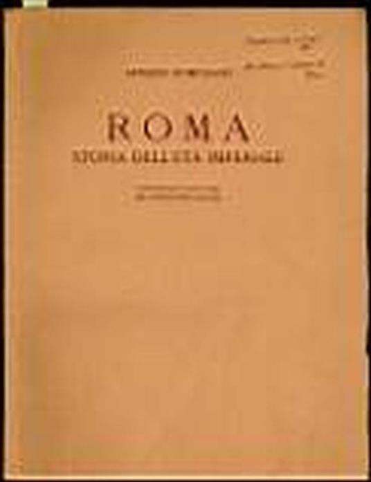 Roma. storia dell'età imperiale - Arnaldo Momigliano - copertina