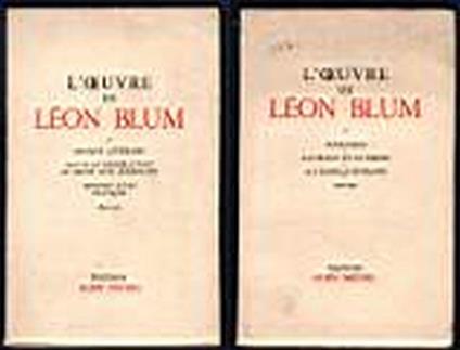 L' Oeuvre de Leon Blum 1940-1945 - Léon Blum - copertina