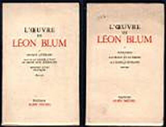 L' Oeuvre de Leon Blum 1940-1945 - Léon Blum - copertina