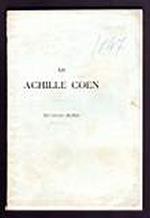 Ad Achille Coen - 12 giugno 1911