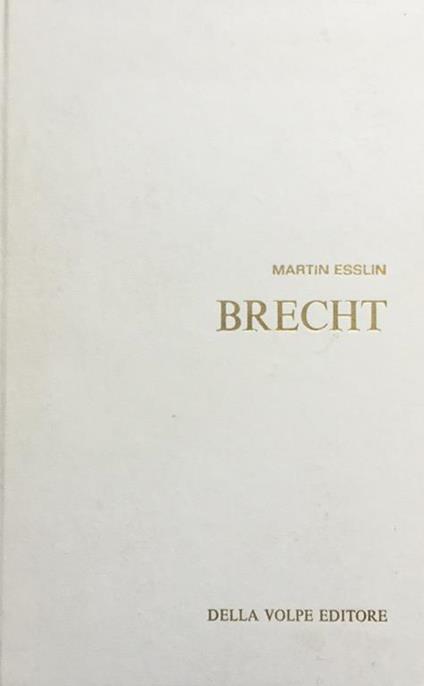 Brecht - Martin Esslin - copertina
