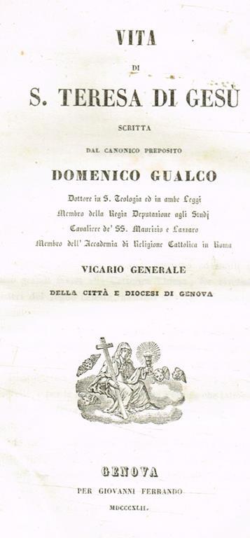 Vita di S.Teresa di Gesù - Domenico Gualco - copertina