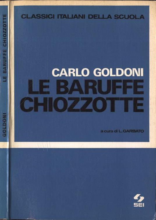 Le baruffe chiozzotte - Carlo Goldoni - copertina