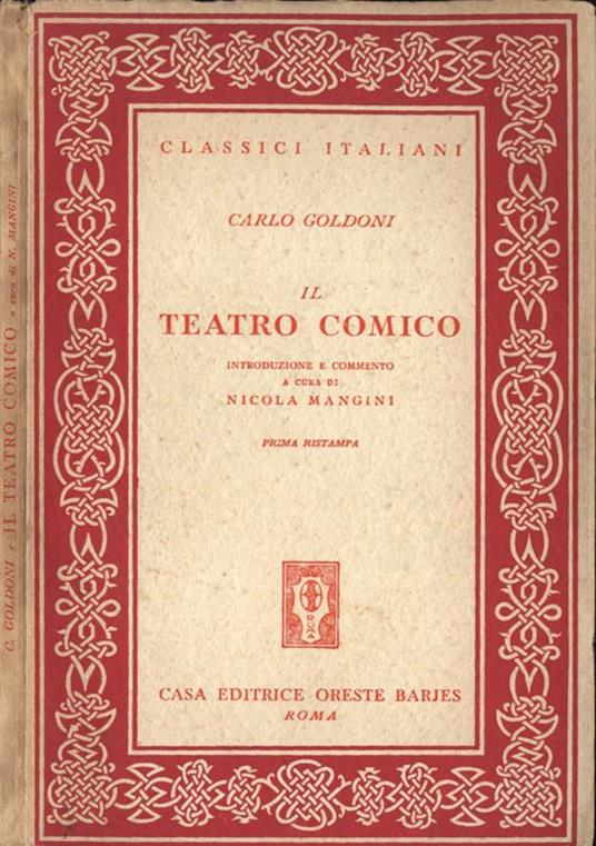 Il teatro comico - Carlo Goldoni - copertina