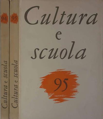 Cultura e Scuola Anno XXIV n. 94, 95 - Umberto Bosco - copertina
