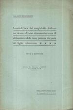 Giurisdizione del magistrato italiano su ricorso di uno straniero in tema di abbandono della casa paterna da parte del figlio minorenne. Nota a sentenza