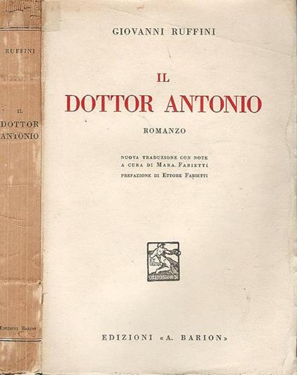 Il Dottor Antonio - Giovanni Ruffini - copertina