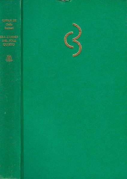 Era l'anno del sole quieto - Carlo Bernari - copertina