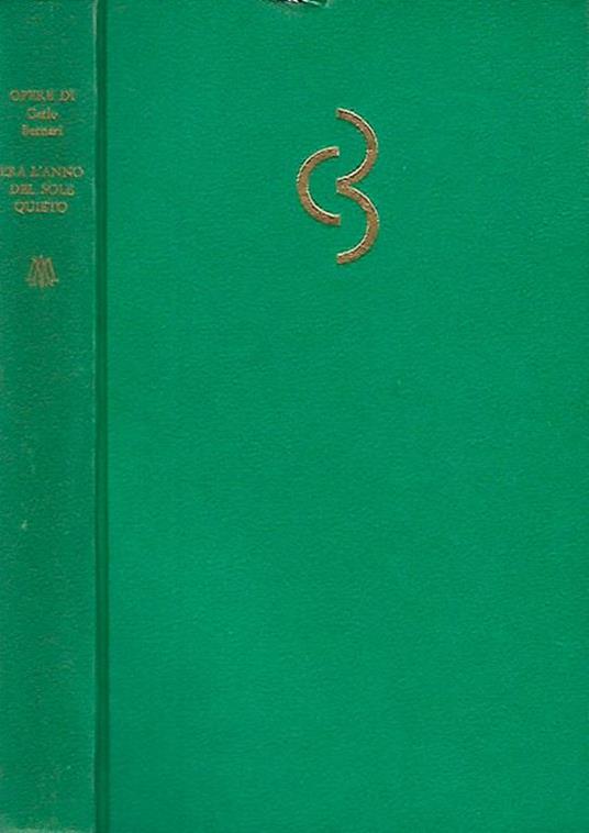 Era l'anno del sole quieto - Carlo Bernari - copertina