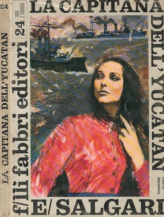 La capitana dell'Yucatan - Emilio Salgari - copertina