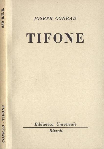Tifone - Joseph Conrad - copertina