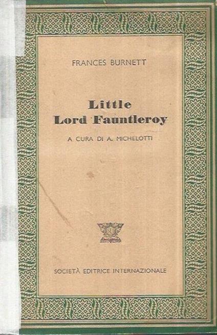 Little Lord Fauntleroy - Frances H. Burnett - copertina