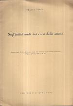 Sugl'indici medi dei corsi delle azioni. Estratto dalla Rivista Bancaria delle Assicurazioni e dei Servizi Tributari