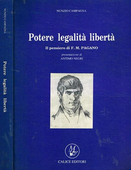 Potere legalità libertà. Il pensiero di F. M. Pagano - Nunzio Campagna - copertina