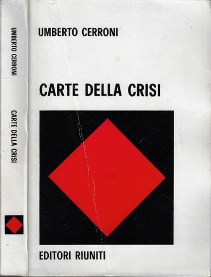Carte della crisi. Taccuino politico filosofico (1975-1977) - Umberto Cerroni - copertina