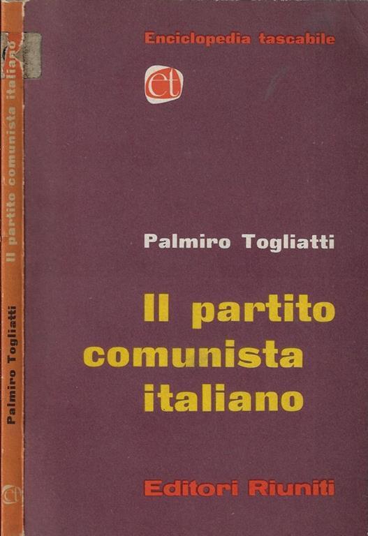 Il partito comunista italiano - Palmiro Togliatti - copertina