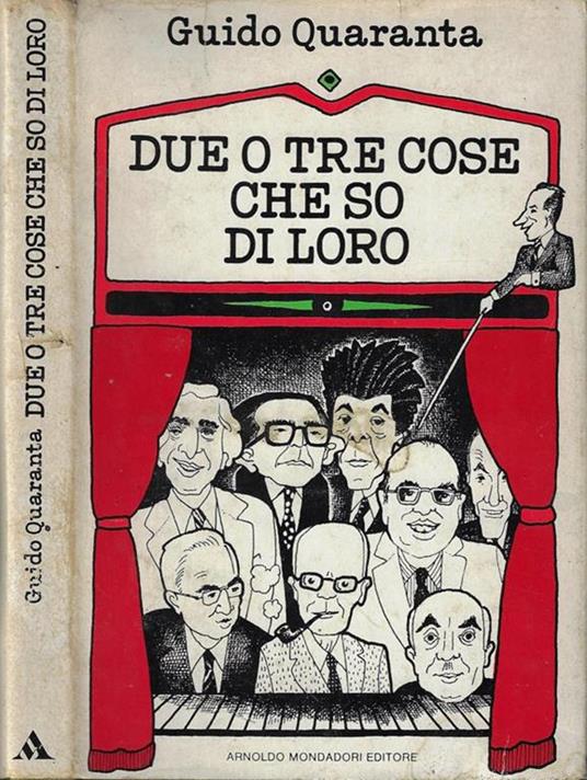 Due o tre cose che so di loro - Guido Quaranta - copertina