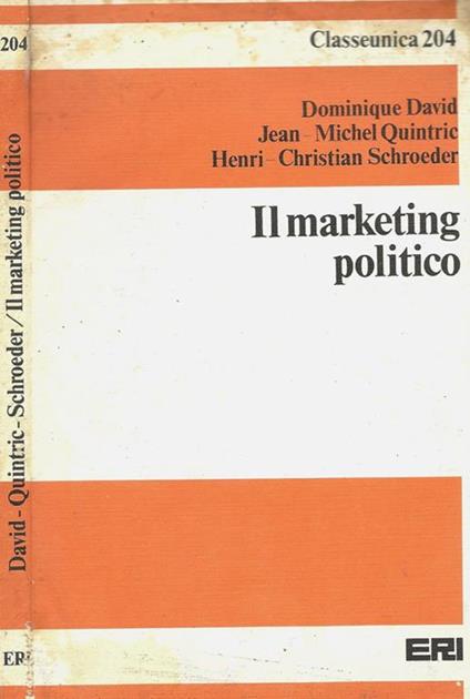 Il marketing politico - Dominique David - copertina