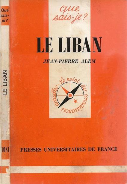 Le Liban - Jean-Pierre Alem - copertina