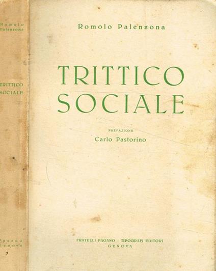 Trittico sociale - Romolo Palenzona - copertina