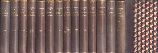 Storia d' Italia Tomo I - II - III - V - VI - VII - VIII - IX - X - XI - XII - XIII - XIV - XV - Carlo Botta - copertina