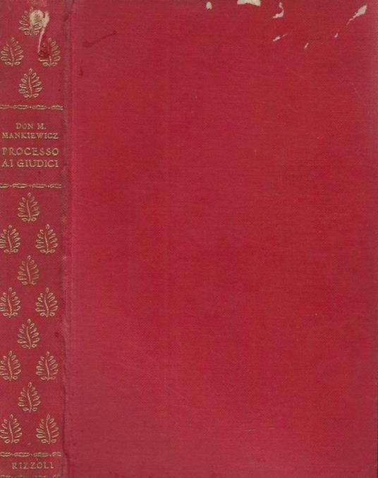 Processo ai giudici - Don M. Mankiewicz - copertina