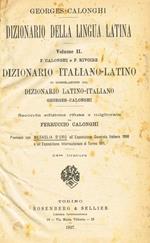 Dizionario della lingua latina vol.II. Dizionario italiano-latino