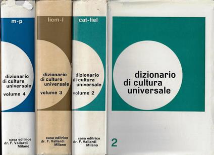 Dizionario di cultura universale vol 2, 3, 4 - copertina
