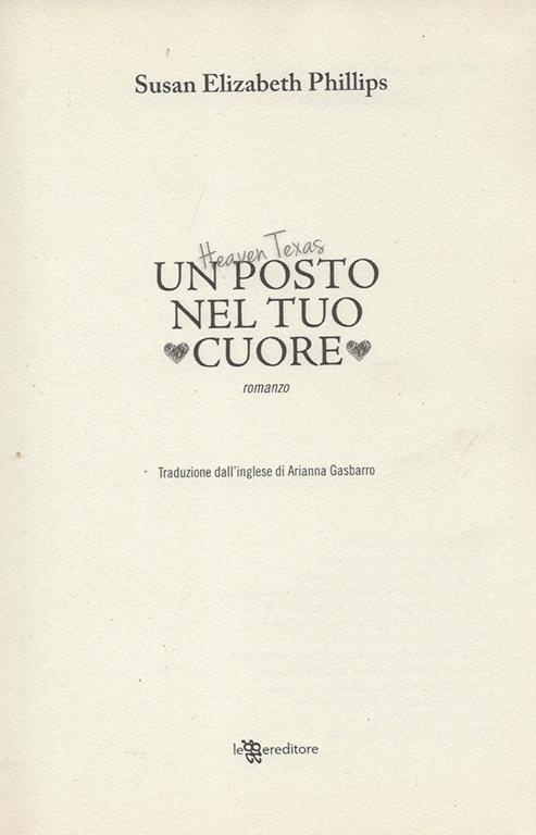 Un posto nel tuo cuore - Susan Elizabeth Phillips - copertina