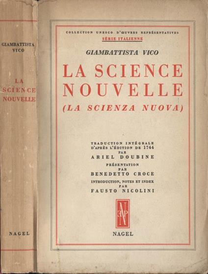 La science nouvelle. (La scienza nuova) - Giambattista Vico - copertina