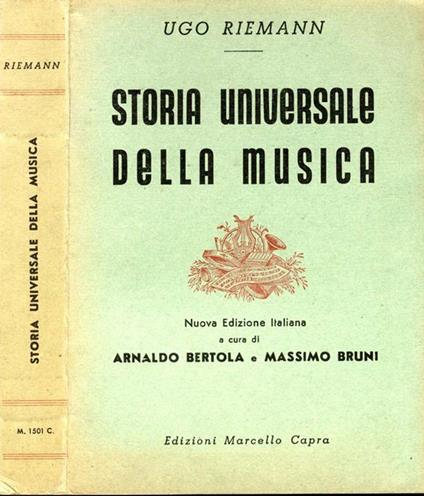 Storia Universale della Musica - Ugo Riemann - copertina
