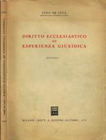 Diritto Ecclesiastico ed Esperienza Giuridica