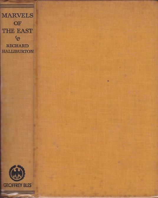 A book of Marvels of the East - Richard Halliburton - copertina