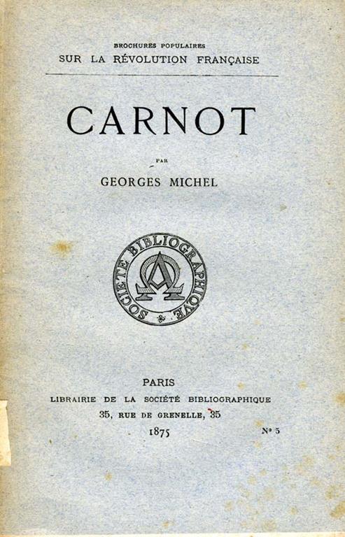 Carnot - Georges Michel - copertina