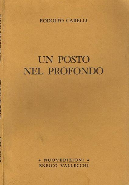 Un posto nel profondo - Rodolfo Carelli - copertina