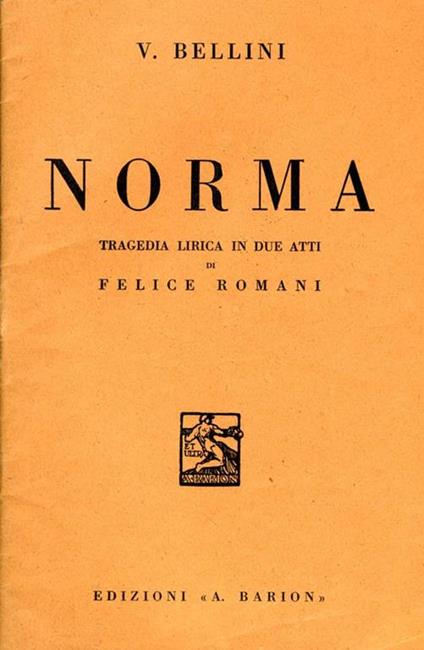 Norma - Vincenzo Bellini - copertina