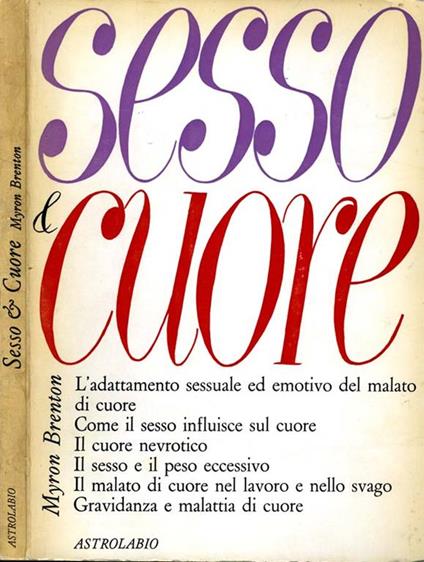 Sesso & Cuore - Myron Brenton - copertina