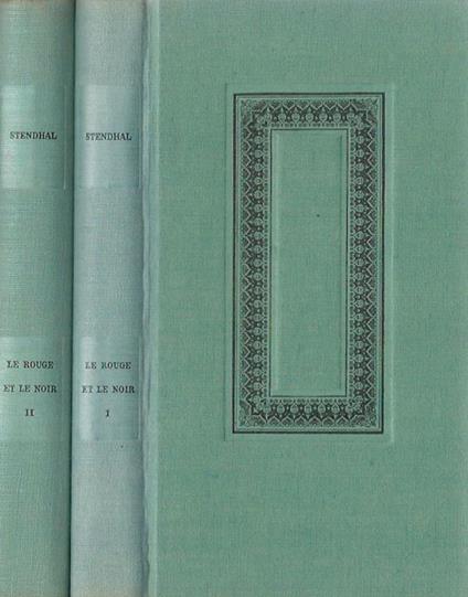Le Rouge er le Noir vol. I, II. Cronique du XIX secle - Stendhal - copertina