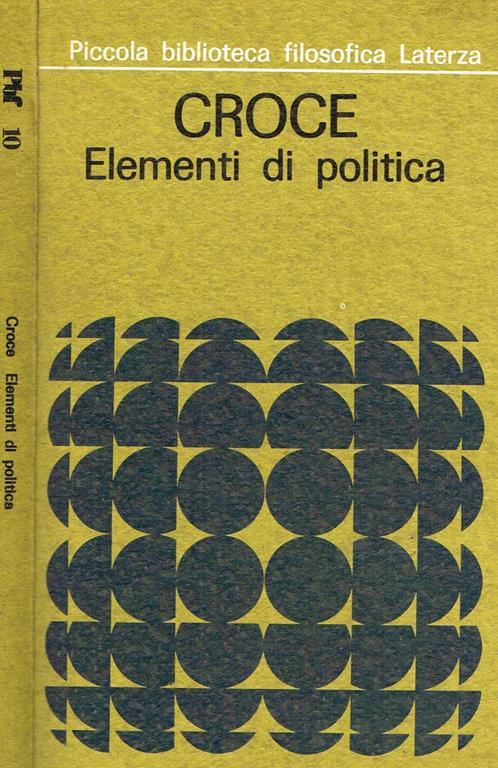 Elementi di politica - Benedetto Croce - copertina