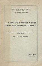 La carbonésie in processi morbosi gravi dell'apparato digerente. Studio particolare, esperienze, esami di laboratorio, storie cliniche